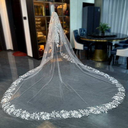 Bridal Long Lace Veil High Quality Style