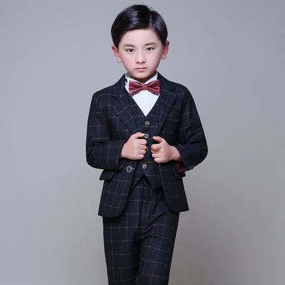 Elegant Classic Fit Boys Suit Set Attire for Special Occasions