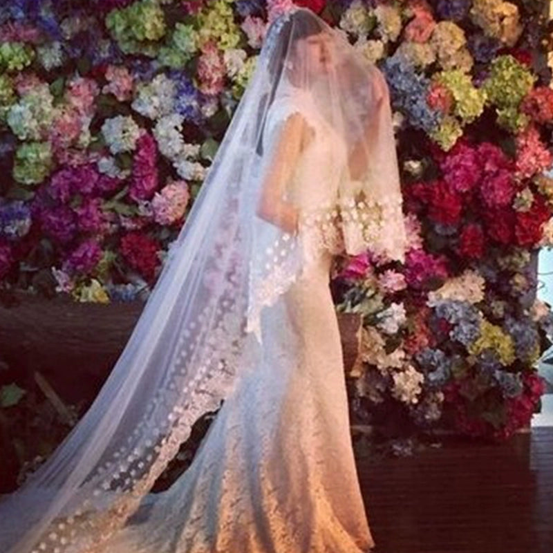 Korean Bride Extra Long Veil