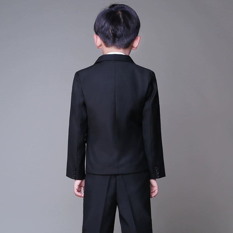Boys' Formal Suit Set: Elegant Leisure Jacket for Performances