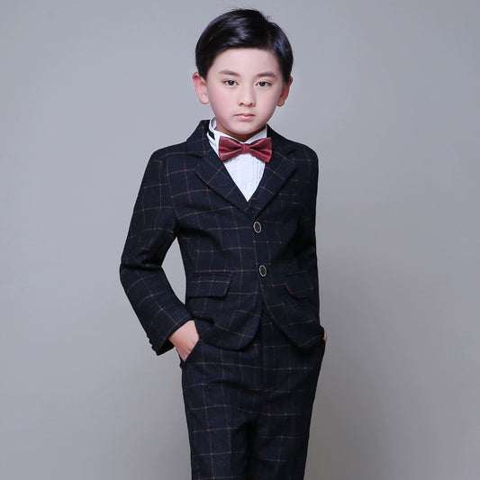 Elegant Classic Fit Boys Suit Set Attire for Special Occasions