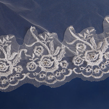 Korean Extra-Long Lace Wedding Veil