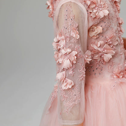 Elegant Girl's Evening Dress Princess Skirt Catwalk Piano Costume