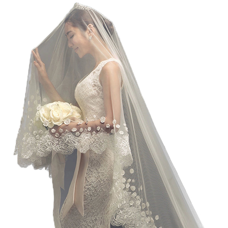 Korean Bride Extra Long Veil