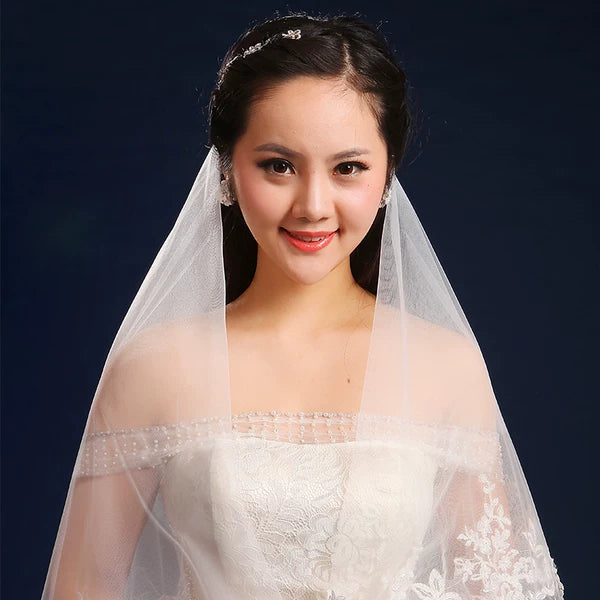 Silhouette Braid Wedding Veil Accessory