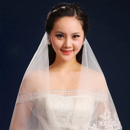 Silhouette Braid Wedding Veil Accessory