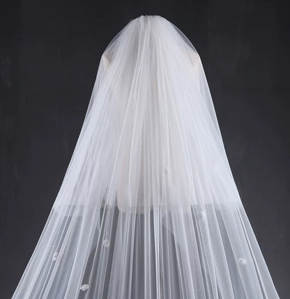 Korean Romantic Lace Wedding Veil