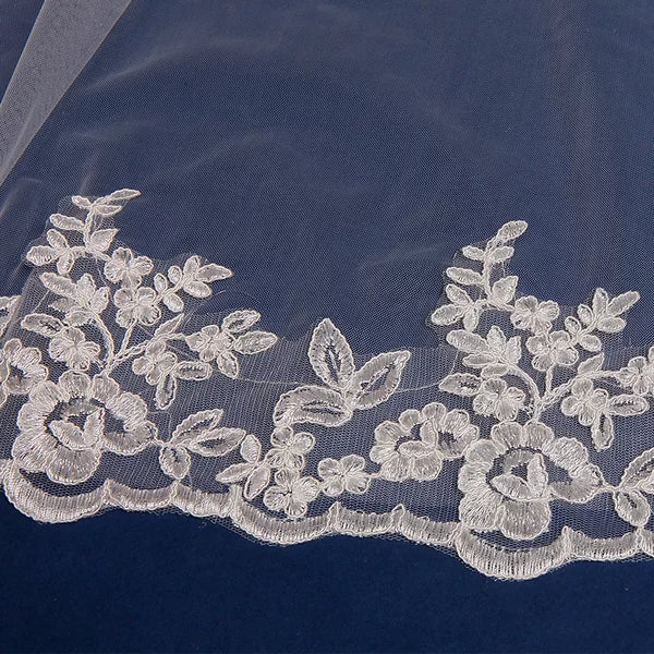 Silhouette Braid Wedding Veil Accessory
