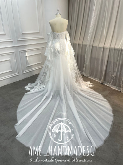 Celestial Embrace — An Exquisite Lace Bridal Gown