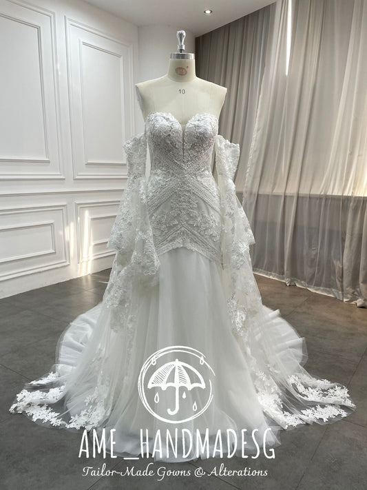 Celestial Embrace — An Exquisite Lace Bridal Gown