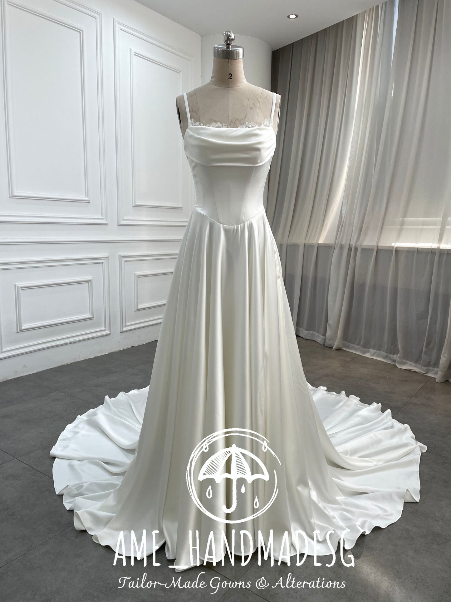 Pure Grace — A Timeless Satin Bridal Gown