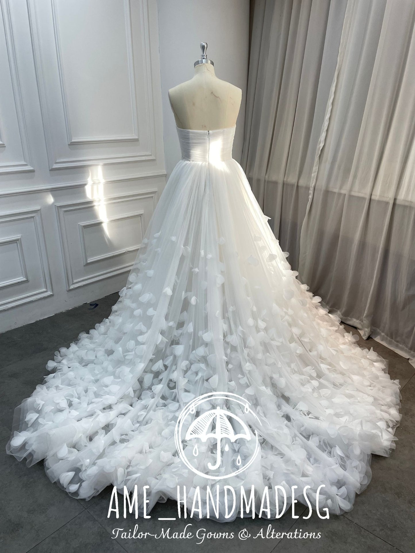 Whispering Petals — A Dreamy Tulle Bridal Gown