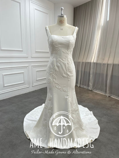 Timeless Poise — A Contemporary Lace Bridal Gown