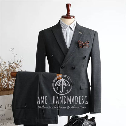 FANHOMME suits for men British style handsome business suits three-piece suits groom wedding dress