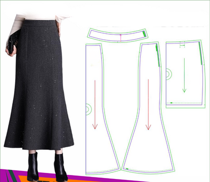 DIY Small Fragrant Skirt Sewing Pattern for Women