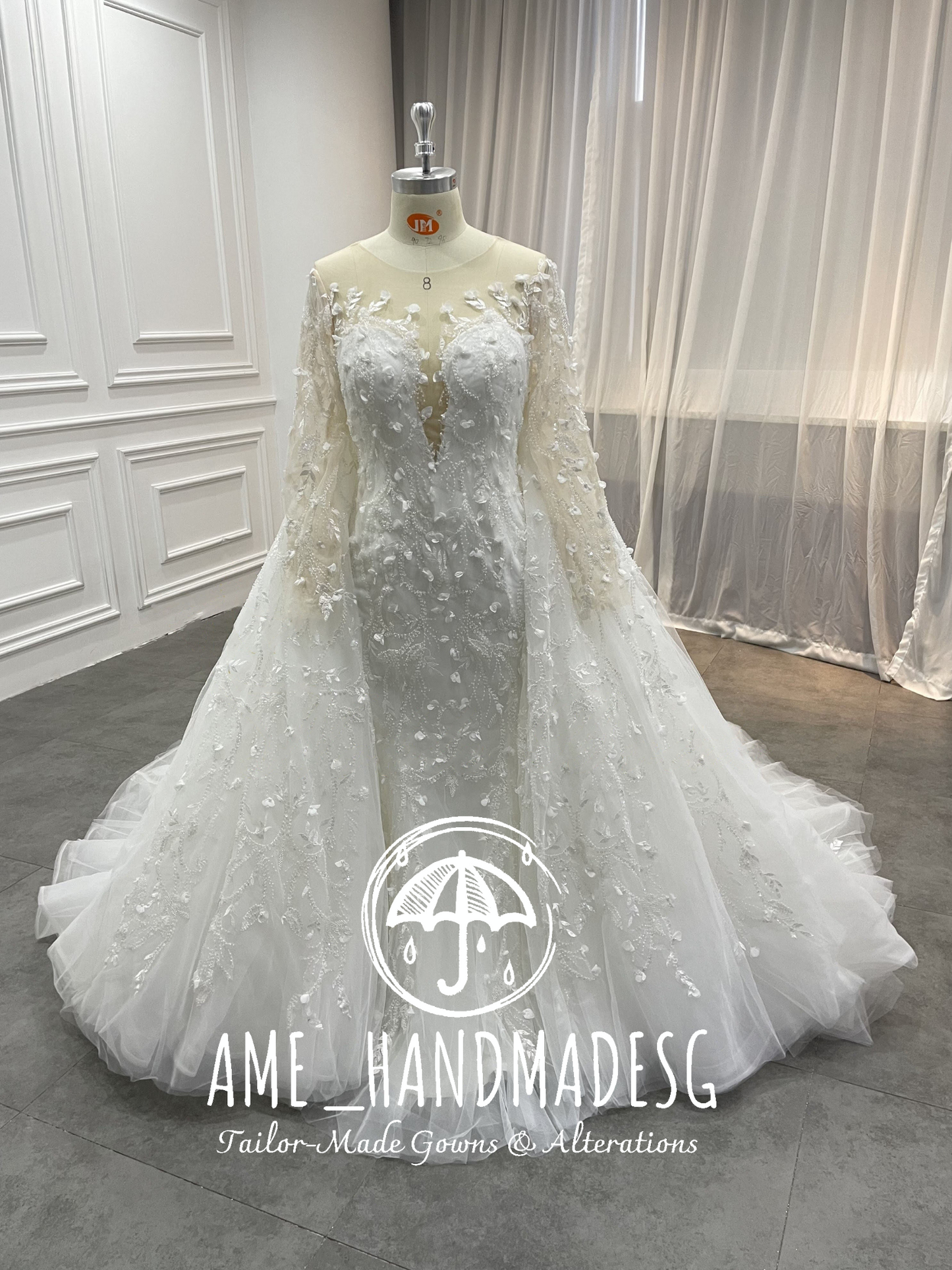 Ethereal Blossom Lace Ball Gown
