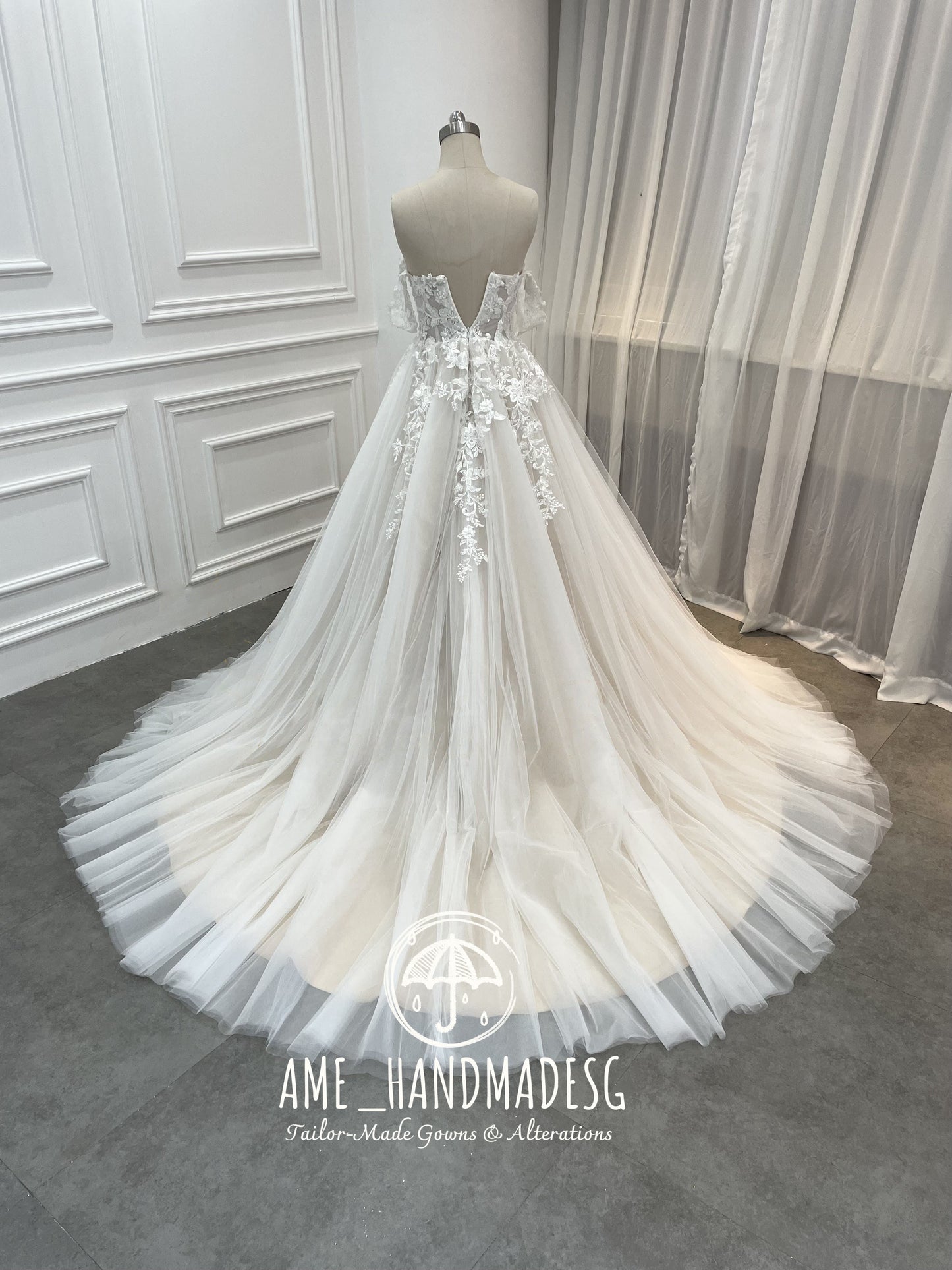 Enchanted Bloom Off-Shoulder Ball Gown