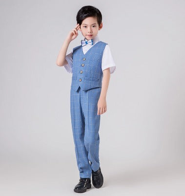 Flower Boy Vest Suit Set - Classic Children's Piano Costume