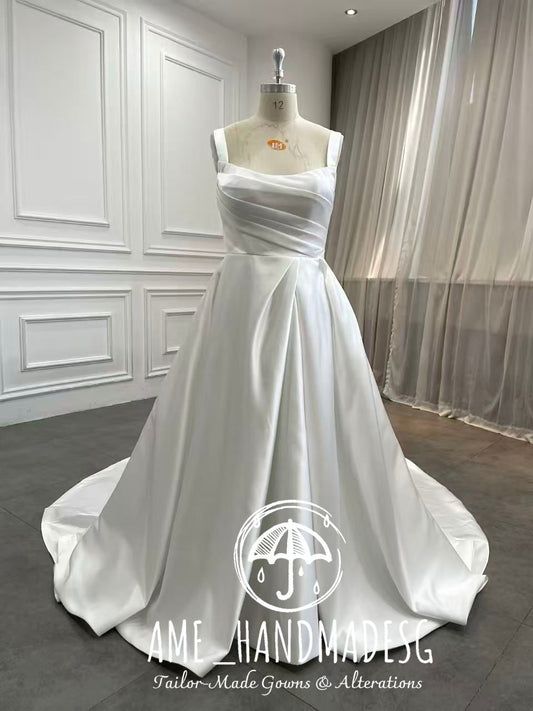 Timeless Satin Elegance Ball Gown