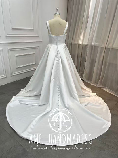 Timeless Satin Elegance Ball Gown