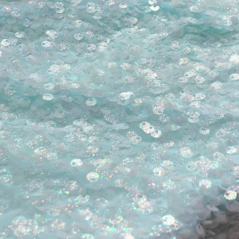 Chiffon sequin fabric sprinkled with powder sequins children's clothing performance fashion designer dress dress background cloth DIY