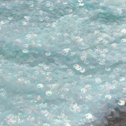 Chiffon sequin fabric sprinkled with powder sequins children's clothing performance fashion designer dress dress background cloth DIY