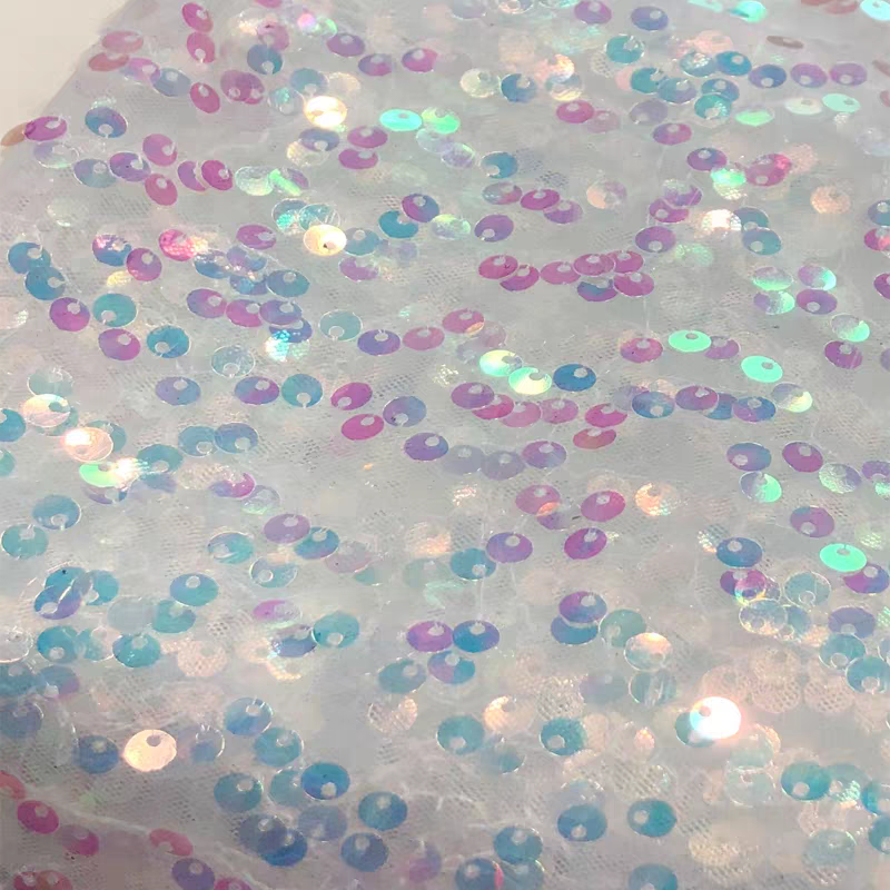 Mesh sequin fabric gold glitter sequin children's dress DIY stage performance clothing fashionable women's clothing background cloth