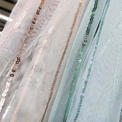 4mm sequined mesh fabric sliver sequin embroidered dress clothing children's clothing tutu skirt cloth handmade diy