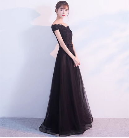 EG-SALE-AME-00220 Wine red bride wedding toast dress wedding thank you banquet wedding dress evening dress etiquette dress annual meeting host