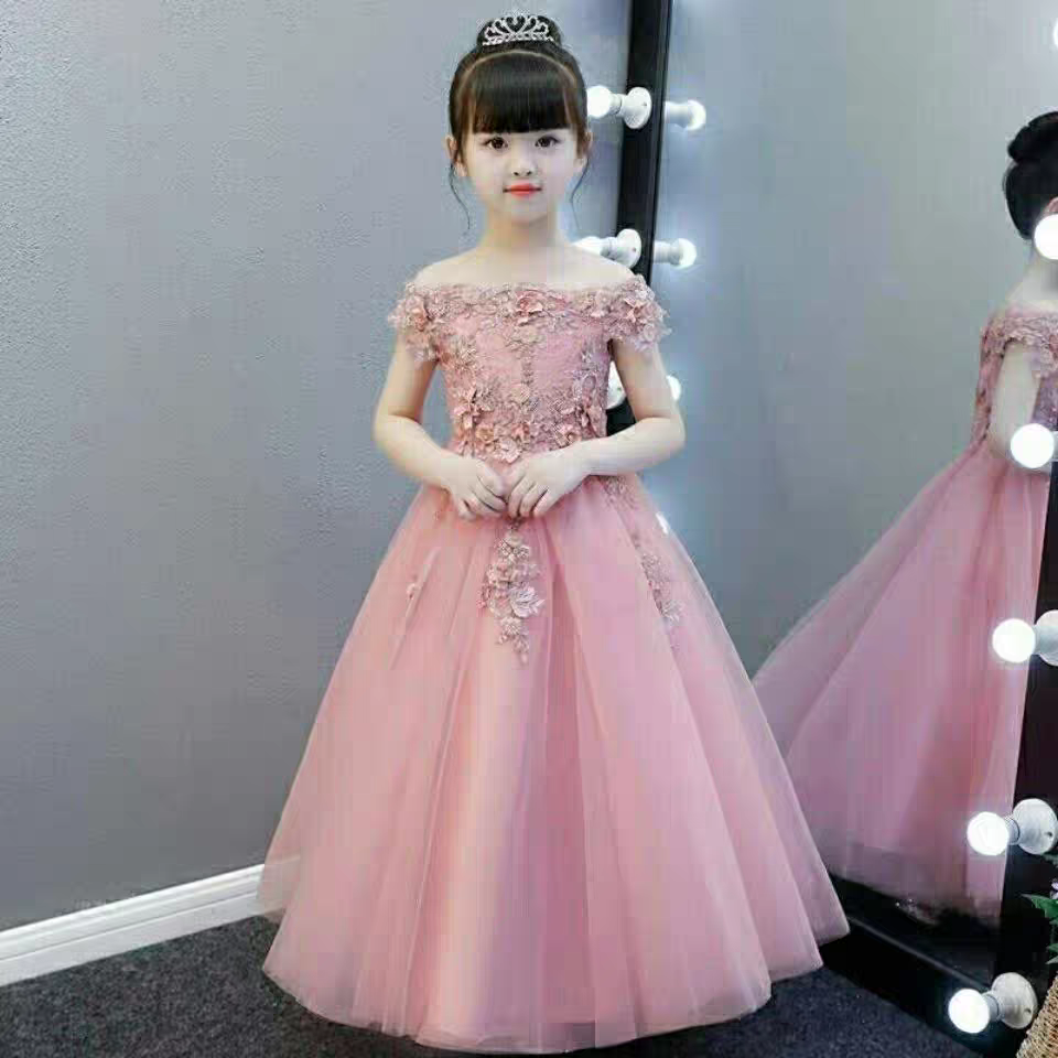 EG-SALE-AME-00151 Girls Evening Dress, Princess Dress, Children's Wedding Dress, Flower Girl, Birthday Show, Host, Piano Performance