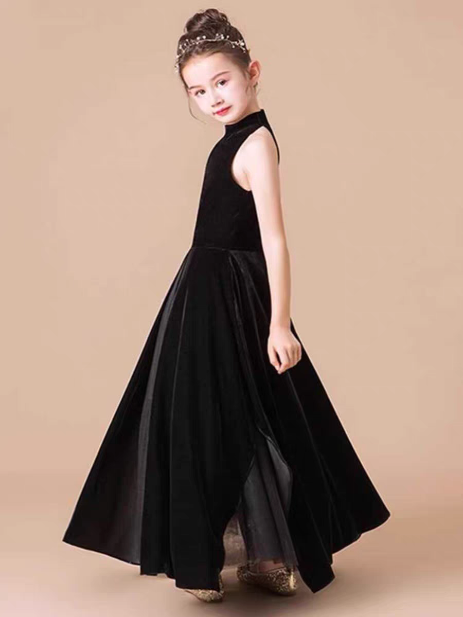 EG-SALE-AME-00217 Girls high-end dress girl fluffy yarn princess dress catwalk host piano violin performance costume summer