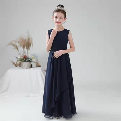 EG-SALE-AME-00170 Girls' high-end host piano grade test violin performance clothes orchestra chorus host small dress