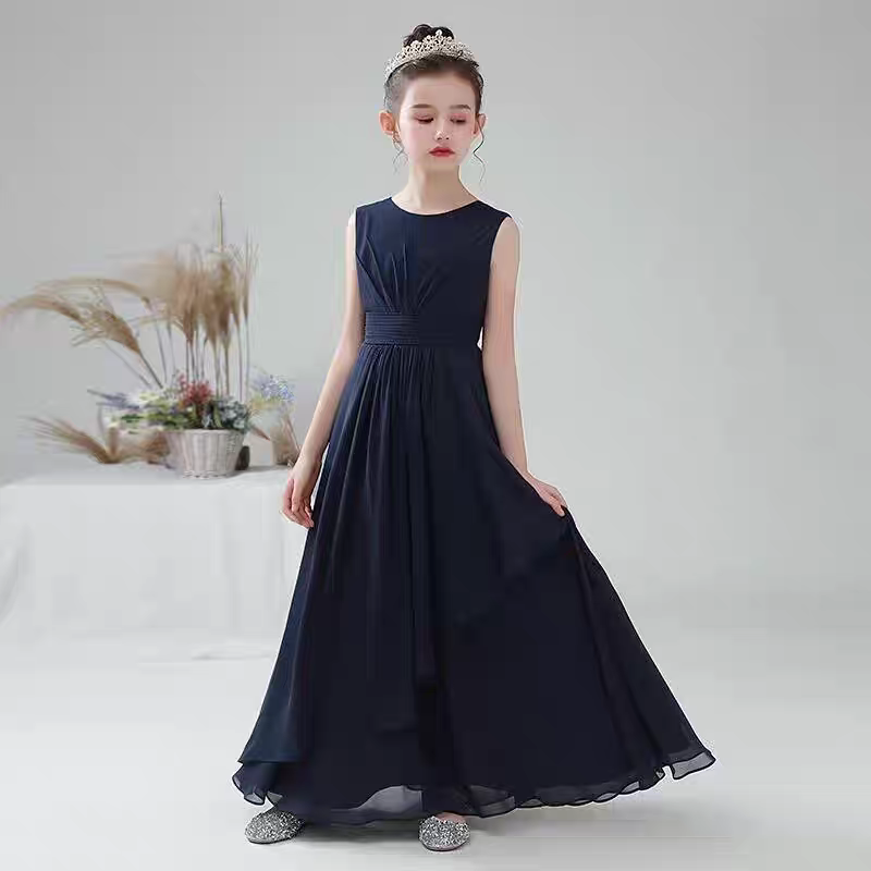 EG-SALE-AME-00170 Girls' high-end host piano grade test violin performance clothes orchestra chorus host small dress