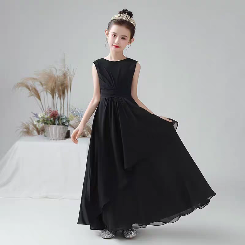 EG-SALE-AME-00170 Girls' high-end host piano grade test violin performance clothes orchestra chorus host small dress