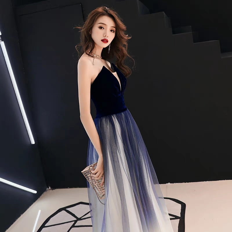 Evening dress skirt female new banquet noble elegant tube top sexy host party annual meeting cocktail dress