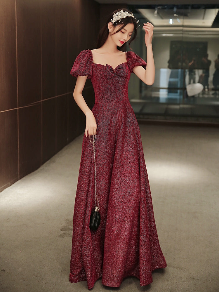 Toast bride 2020 new autumn and winter wine red usually can wear a small French temperament dress thin