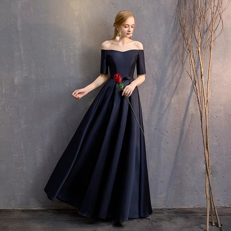 Bridesmaid dress long section 2019 new slim slimming sister skirt fash Ame handmadesg