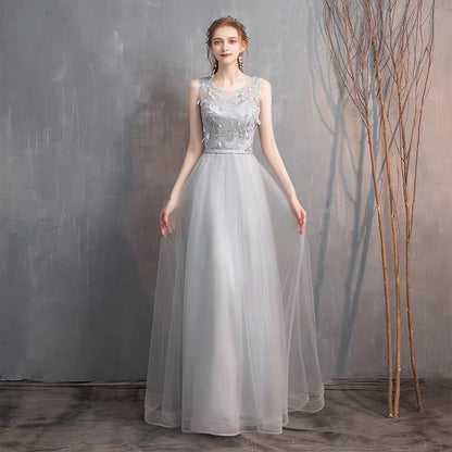 Bridesmaid dress 2019 new autumn slimming girlfriends banquet hosted ladies temperament long birthday party dress