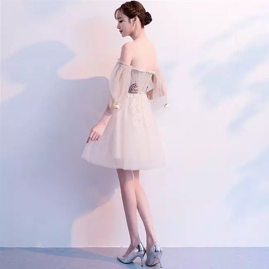 Bridesmaid dress new dress elegant slim evening dress party annual meeting dress dress