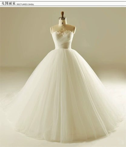Wedding Dress 2022 New Bandeau Slim And Simple Super Sen Sen Sen Fantasy Puff Skirt Bride Long Tail Main Wedding Dress