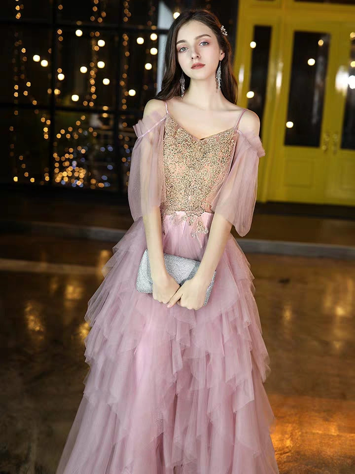 New high-end small evening dress Qi field Queen student 18-year-old adult ceremony girl fairy air gauze dress
