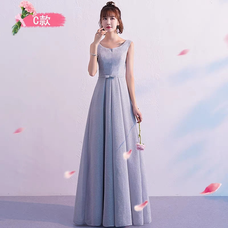 Bridesmaid dress 2019 new Korean gray bridesmaid skirt female sisters Ame handmadesg