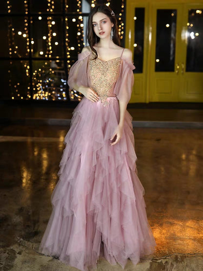 New high-end small evening dress Qi field Queen student 18-year-old adult ceremony girl fairy air gauze dress