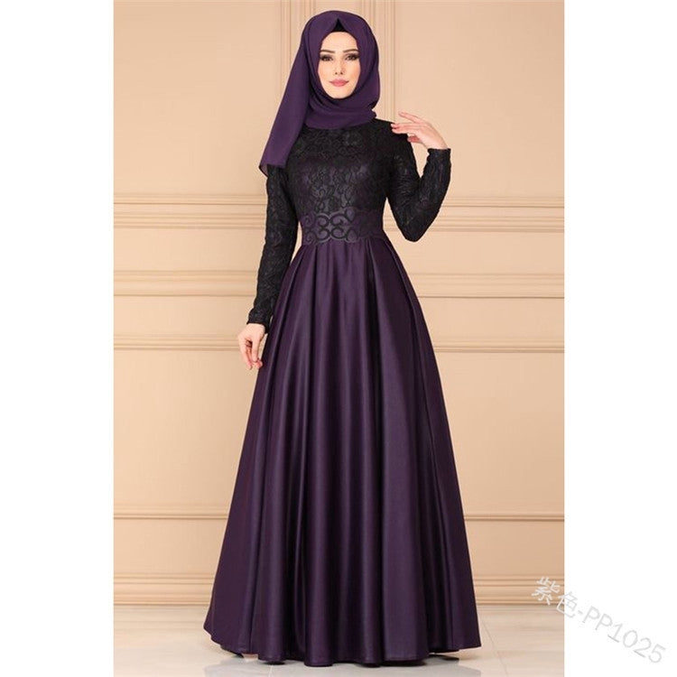 Dress lace sale muslimah