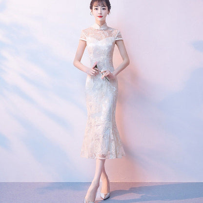 Cheongsam New Fashion Fishtail Temperament Young Girl Chinese Style Dress