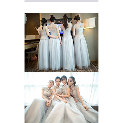 Girlfriend Dresses Wedding Bridesmaid Dress Sisters Chinese Style Full 2019 New