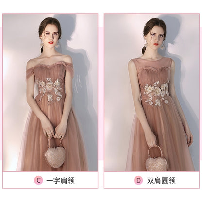 Girlfriend Dress Bridesmaid Dress Fairy Temperament Winter Sisters Wedding Gradu