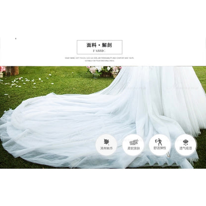 Department of Wedding Dress Bride Wedding Simple Palace word shoulder