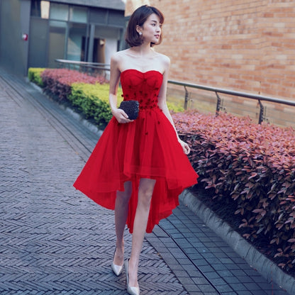 banquet evening dress female short elegant wedding bridal toast dress