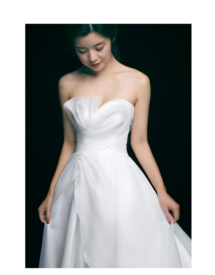 White chiffon 2025 party dress